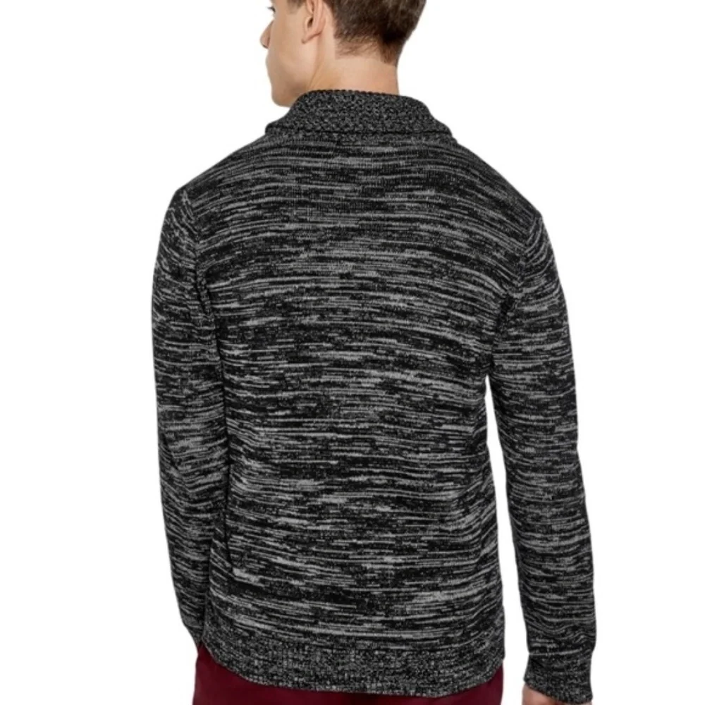 New GUESS Troy Marled Shawl Cardigan SZ L
